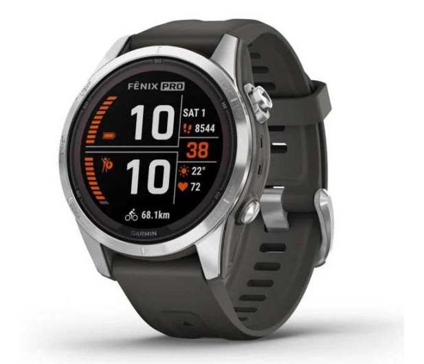 Garmin fenix 7S Pro Solar 42mm srebrny - 1150230 - zdjęcie